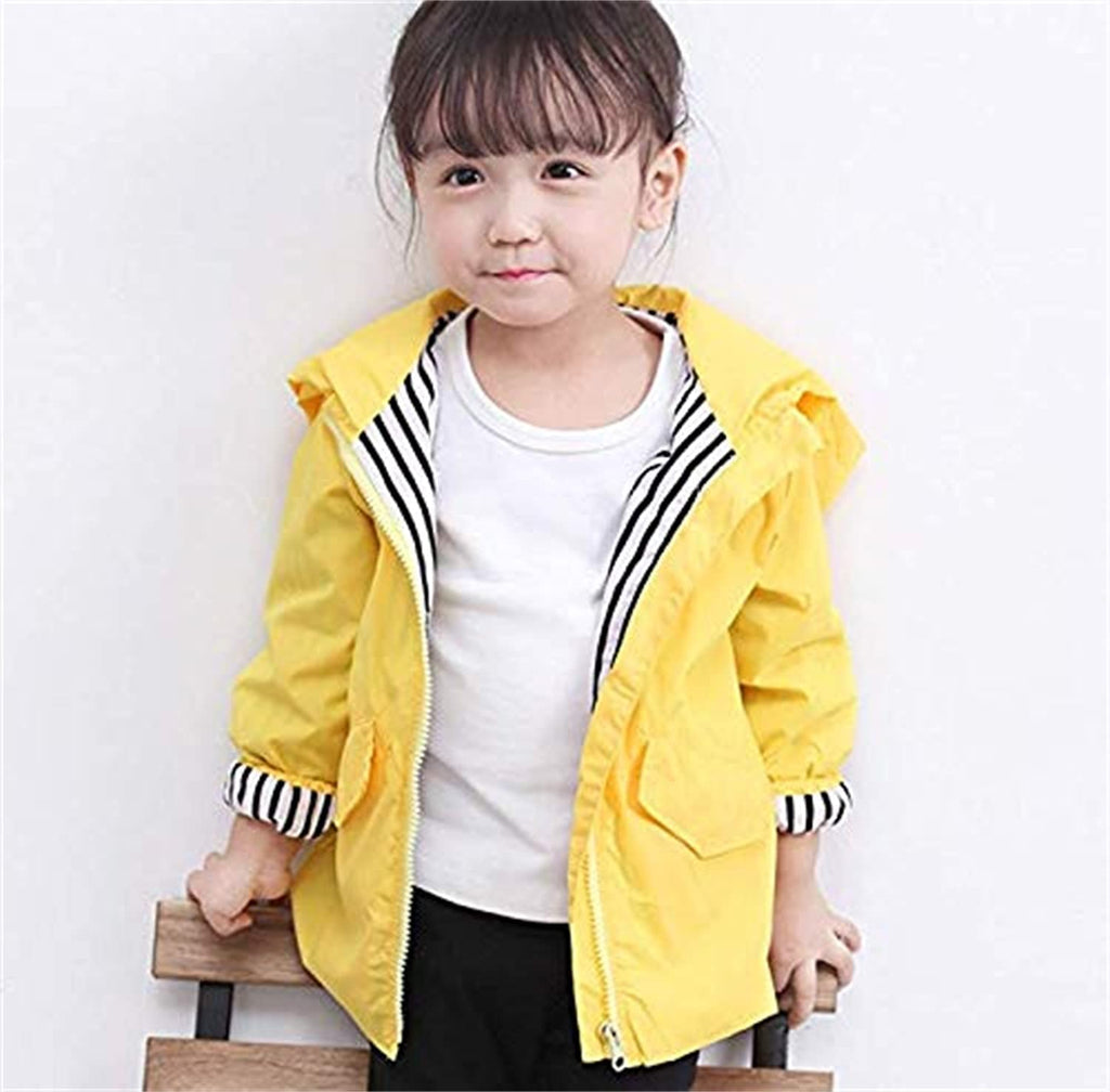 Toddler Cartoon Duck Rain Jacket for Boys and Girls - Cute Animal Hoodie for Fall and Winter School Outfits