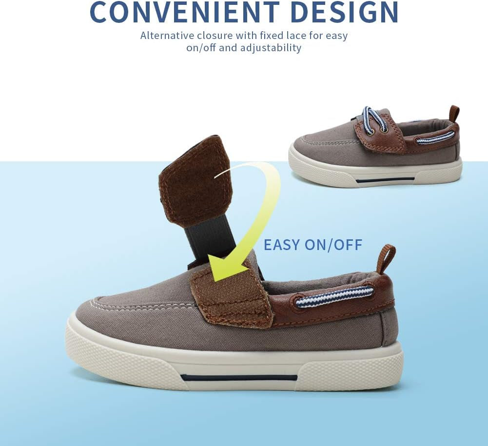 Toddler Boys' and Girls' Canvas Boat Shoes Sneakers