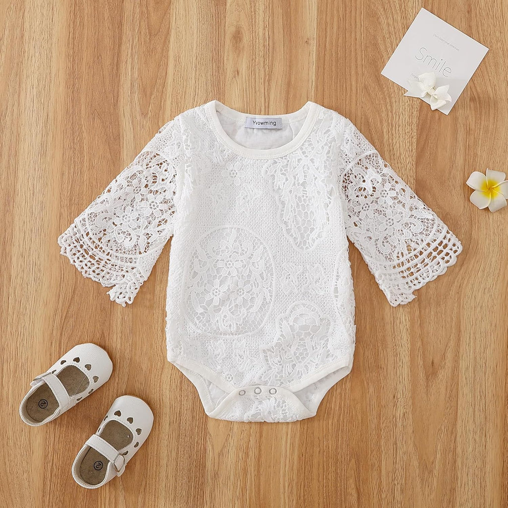 Toddler Baby Girl Clothing Set: Romper Top and Jeans Outfit