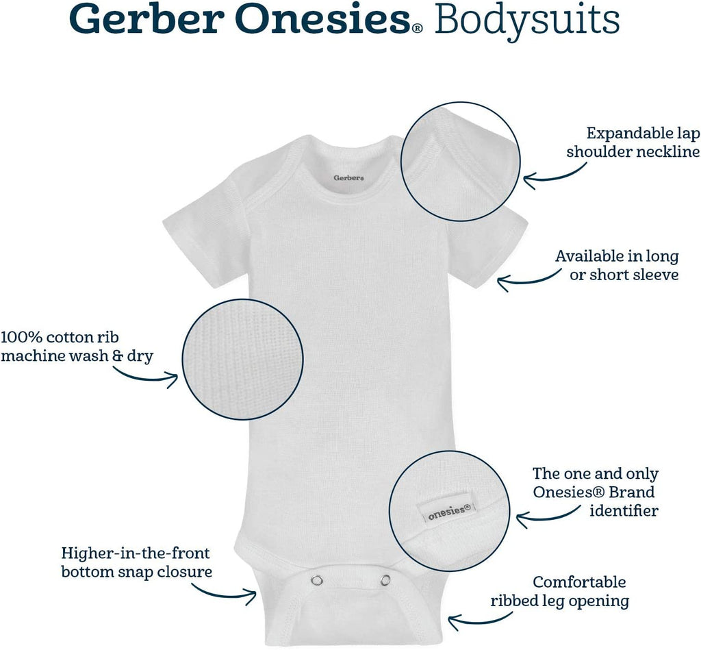 Unisex Baby Long Sleeve Bodysuits - 6-Pack