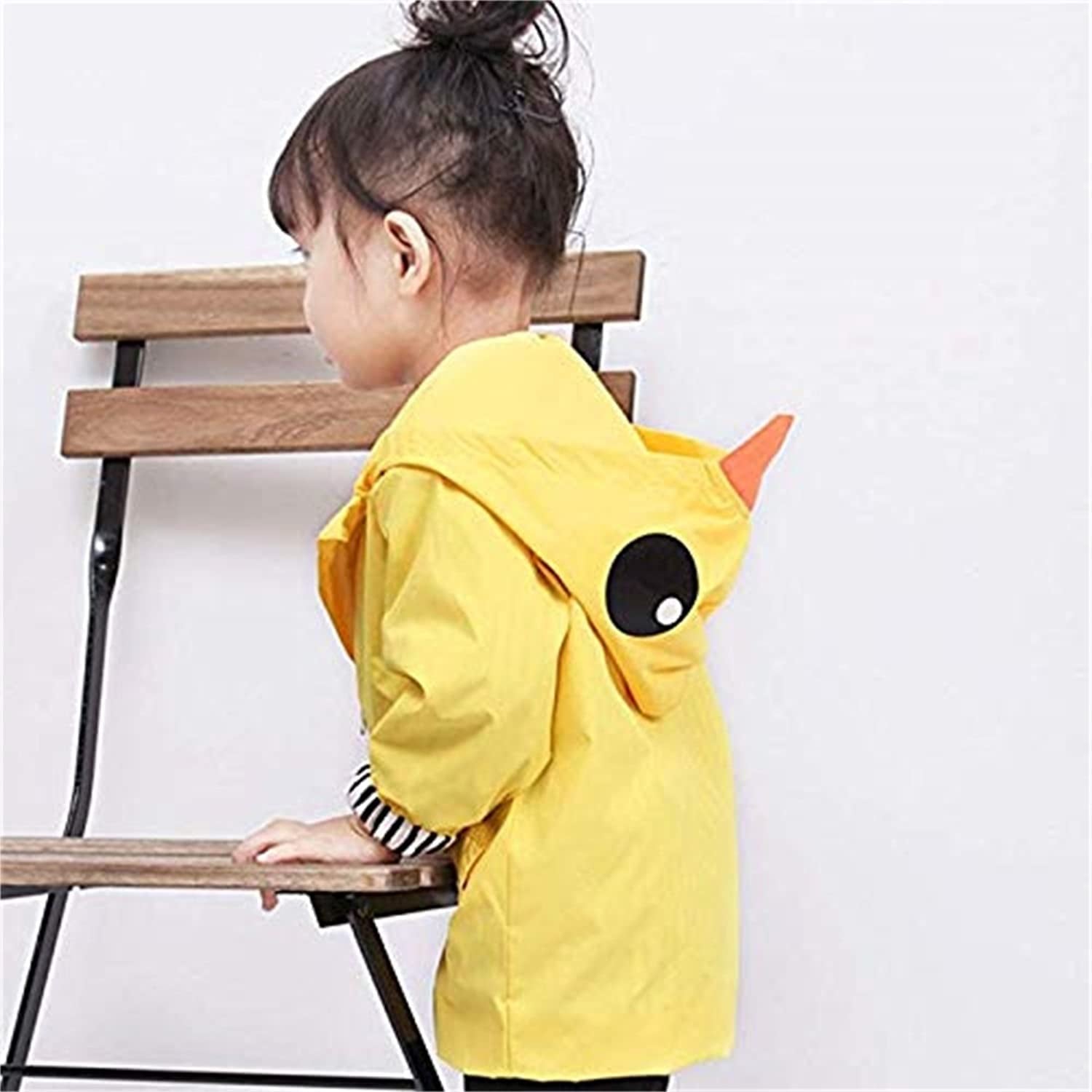 Toddler Cartoon Duck Rain Jacket for Boys and Girls - Cute Animal Hoodie for Fall and Winter School Outfits