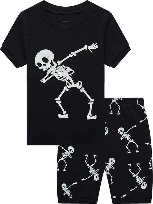 Boys Short Sleeve Pajamas Kids Summer Pjs Children Pajamas