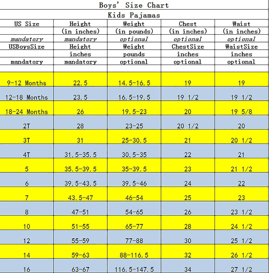 Boys Short Sleeve Pajamas Kids Summer Pjs Children Pajamas