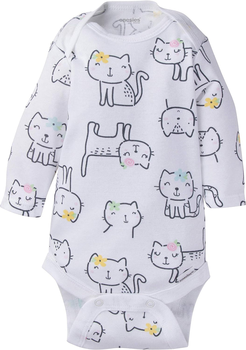 Unisex Baby Long Sleeve Bodysuits - 6-Pack