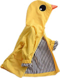 Toddler Cartoon Duck Rain Jacket for Boys and Girls - Cute Animal Hoodie for Fall and Winter School Outfits